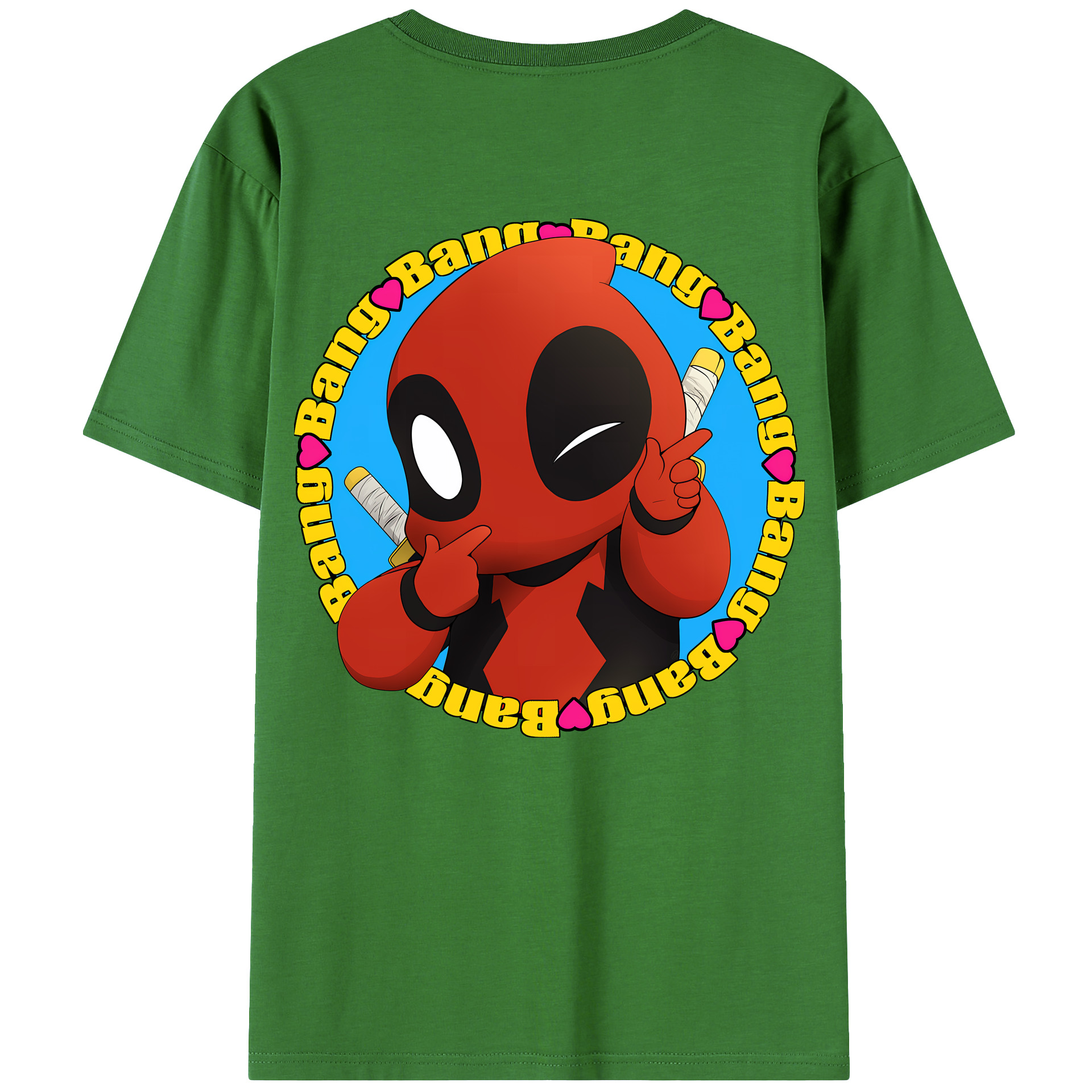 （画像用） Deadpool デッドプール レディース半袖Tシャツ(バックプリント)